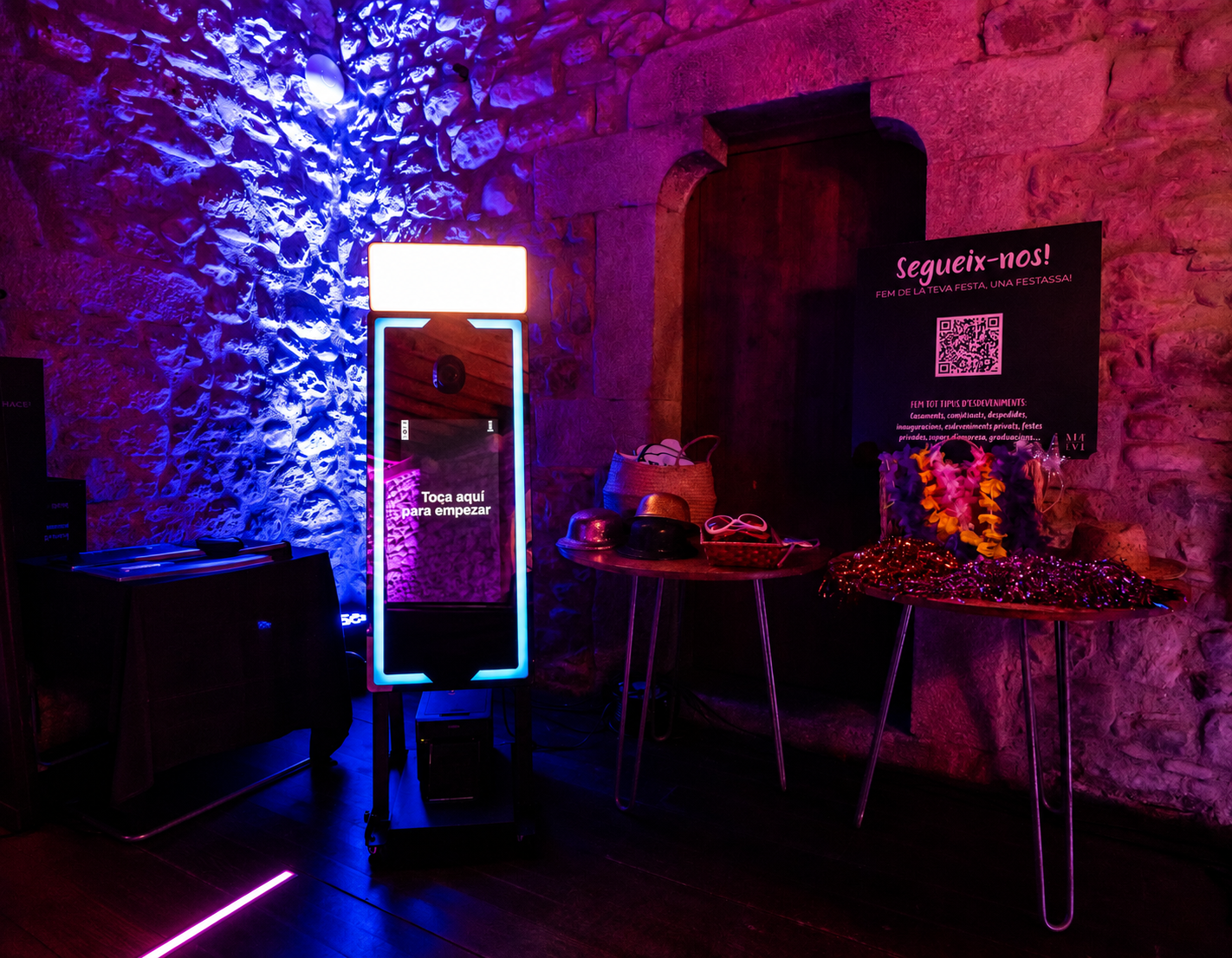 Fotomatón espejo retroiluminado de IM EVENTS